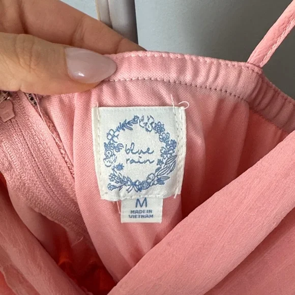 Pink Ruffle Wrap Mini Dress - Picture 2 of 6